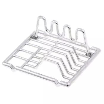 1шт 1:12 миниатюрных полок для посуды в кукольном домике, игрушечная кухня для семьи, коллекционная серебряный