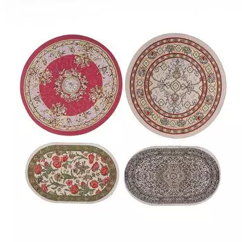 1шт 1:12 Миниатюрный кукольный домик, напольный коврик, напольный коврик, игрушка для домашнего декора