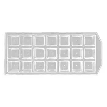 1шт 21 сетка утолщает пластиковую форму для кубиков льда Diy многоразовая форма для виски для льда one size