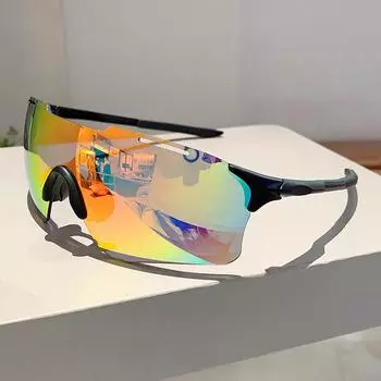 1шт/2шт набор дизайнерских безободковых женских солнцезащитных очков для вождения на открытом воздухе, мужские солнцезащитные очки с покрытием, обернутые тенями для велоспорта, пешего туризма as picture shows