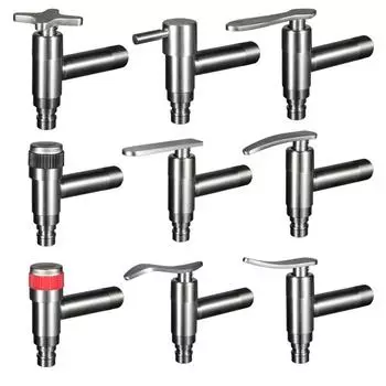 1шт 304 нержавеющая сталь кран для ванной комнаты стиральная машина кран одинарный кран холодной воды садовый кран настенное крепление резьба G1/2