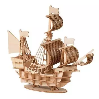 1шт 3D парусник деревянная головоломка сборка модель головоломка DIY деревянные поделки 3D головоломка подарки настольное украшение