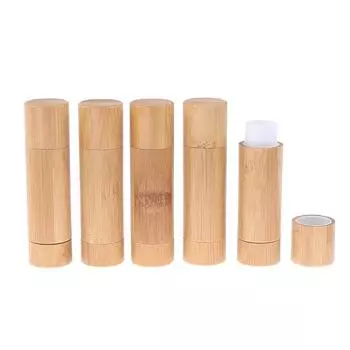 1шт 4 мл натуральный бамбук Diy губная помада пустой тюбик косметический контейнер дорожная бутылка