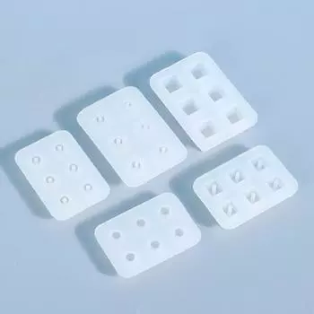 1шт 6 кубиков сетки ручной работы силиконовые самодельные зеркальные смоляные клеевые формы серьги браслет доступны несколько вариантов