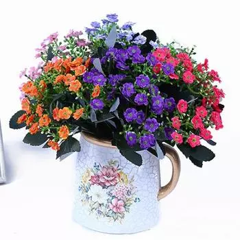 1шт 6 веток 36 голов моделирование шелковый цветок Милан DIY искусство свадьба домашний декор фуксия