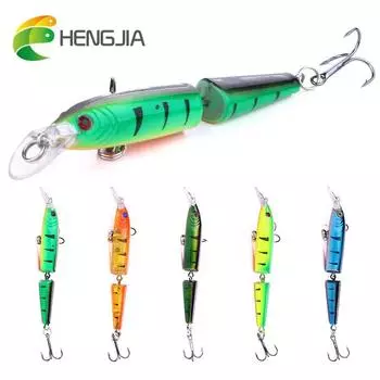 1шт 9,6г 10,5см Hengjia жесткий шарнирный гольян