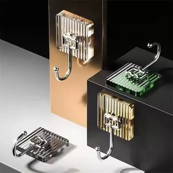 1шт акриловый крючок не оставляющий следов наклейка крючки для ванной наклейки крючки без прокалывания настенная вешалка для пальто дверной держатель для ключей сумка