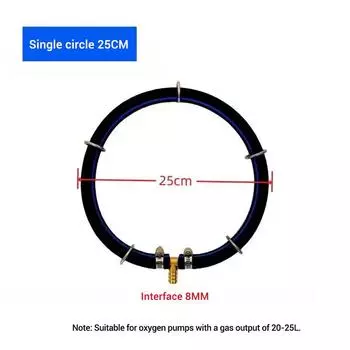 1шт аквариумный пузырьковый круглый пузырьковый прудовый ... 25CM SINGLE чёрный