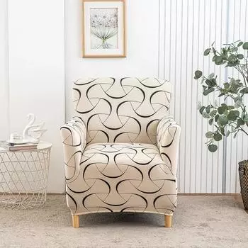 1шт эластичный чехол для дивана в клубе, чехлы для кресел с цветочным принтом, спандекс, эластичный чехол для гостиной, односпальный диван, чехол для учебы, барной стойки, дома