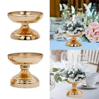1шт элегантная подставка для цветов настольная свадебная центральная ваза металлическая вечеринка 13.5*11.5*11.5cm