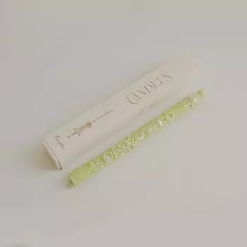 1шт ароматерапевтические свечи романтические изысканные домашние ароматы для вечеринки длинные свечи для украшения дома длинные стержневые свечи для ресторана 5 цветов зелёный