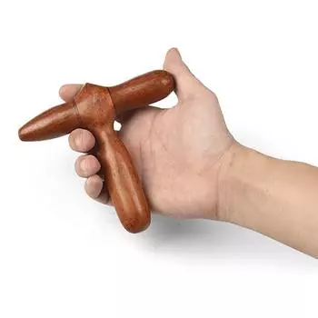 1шт ароматный деревянный массажер для тела, рефлексотерапия, акупунктура, тайский массажер красный