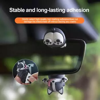 1шт автомобильные подвески креативные подвесные украшения для зеркала заднего вида с ароматерапией милые качели для собак аксессуары для салона автомобиля чёрный