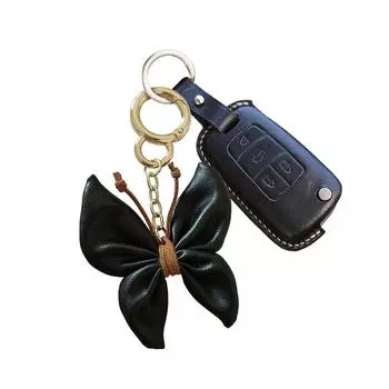 1шт автомобильный брелок бабочка брелок женская модная сумочка кулон мягкий искусственная кожа насекомые подарочные подвески