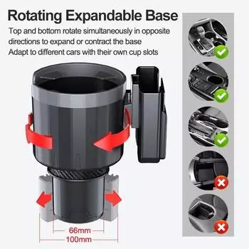 1шт автомобильный держатель для стаканов многоцелевые модифицированные подставки только для автомобильного использования держатель для стаканов подставка для напитков положение стакана чёрный
