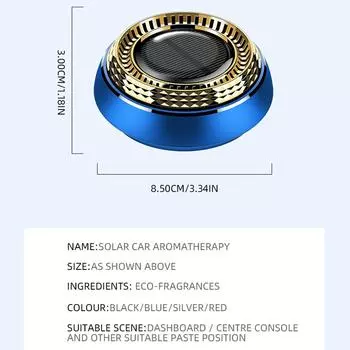 1шт автомобильный освежитель воздуха на выходе парфюм автомобильный парфюм солнечная энергия автомобильная ароматерапия стойкий легкий аромат украшение салона автомобиля чёрный