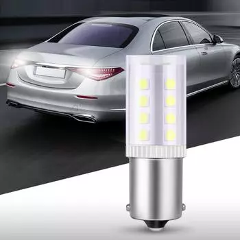 1шт BA15S P21W светодиодные лампы 1156 1157 BAY15D P21 / 5W светодиодные фонари Cae передние и задние указатели поворота янтарные, желтые, белые, красные, указатели поворота жёлтый