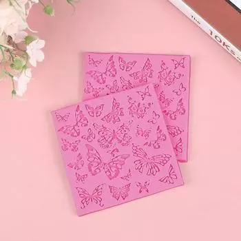 1шт бабочка силиконовые формы Diy кружева кекс формы для помадки торт украшения инструмент