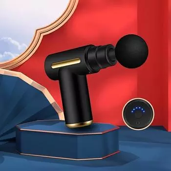 1шт беспроводной мини-фасциальный пистолет массажер для расслабления мышц массажер для шейного отдела позвоночника красный