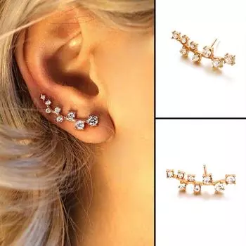 1шт блестящие ветки серьги-гвоздики женские модные вечерние украшения Рождественский подарок