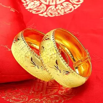 1шт Браслет Дракон и Феникс, Свадебные украшения, Браслет Centennial Perfect Union, Свадебные украшения в Европе one size(16-22CM) золотой