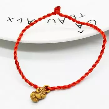 1шт. Браслеты для влюбленных, сделай сам, талисман на удачу в китайском стиле, имитация красного дерева, ювелирные изделия, аксессуары, вязание, плетение, подарок на вечеринку, красная веревка