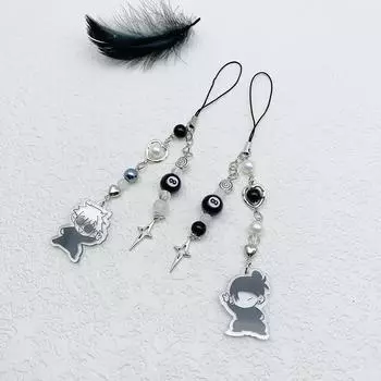 1шт брелок для ключей с изображением персонажа джиу-джитсу, мобильный телефон, ювелирные изделия, кулон, брелок, сумка, ювелирные изделия, подарки