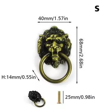 1шт бронзовая отделка кольцо львиная голова ручки декоративные входная дверь доступны несколько вариантов