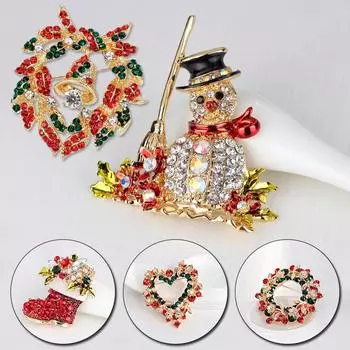 1шт броши брошь булавки рождественские коллекции свадебные украшения Санта-Клаус женские A