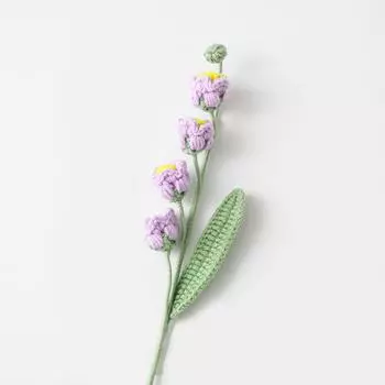 1шт букет цветов искусственные ветки цветов искусственные цветы ручная вязка вязаный цветочный орнамент белый