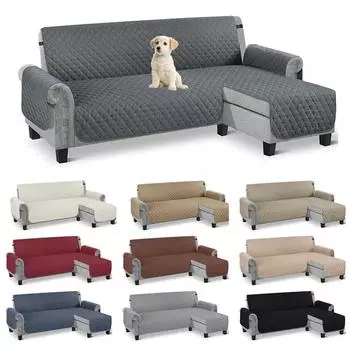 1шт чехлы для сидений, чехлы для диванов в форме буквы L, чехлы для секционных диванов, двусторонние чехлы для диванов, противоскользящие водонепроницаемые чехлы для мебели S