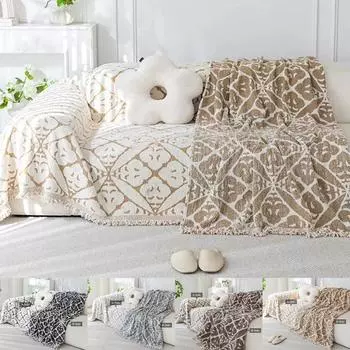 1шт Чехол для дивана в стиле бохо, универсальный, на все сезоны, новый, пылезащитный, устойчивый к царапинам, чехлы для подушек для дивана, стеганые 130x180