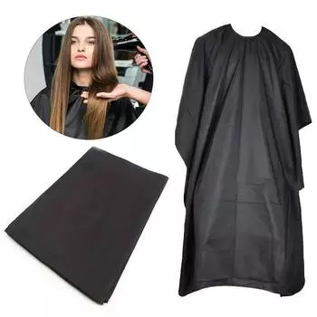 1шт черные нагрудники для стрижки волос нагрудники для взрослых парикмахерские нагрудники фартук черные нагрудники для стрижки волос чёрный