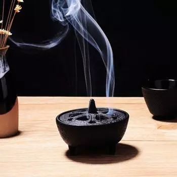 1шт чугунная курильница для благовоний дровяная печь для плавления благовоний