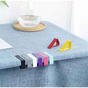 1шт цветной мини-зажим для скатерти из нержавеющей стали для обеденного стола, зажим для скатерти для конференций, ветрозащитный и скользящий фиксатор для ежедневного использования красный