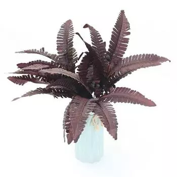 1шт цветочная композиция папоротники бордовый лист искусственные цветы растения черная персидская трава чёрный