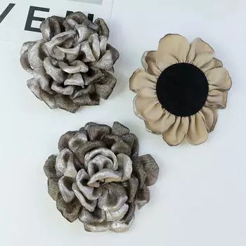 1шт цветочный корсаж винтажная сверкающая роза ретро DIY нагрудный цветок ручная работа ткань одежда аксессуары аксессуар 10см