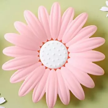 1шт цветок ромашки двухслойный сливной кронштейн для мыла ванная комната дренажное отверстие без бытовая симпатичная мыльница