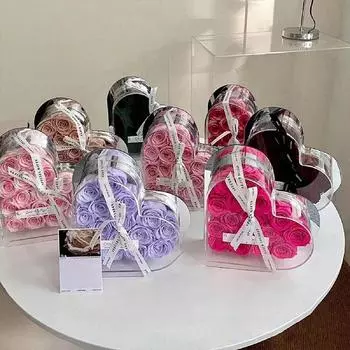 1шт День святого Валентина Романтический подарок Украшение Упаковка Коробка Цветочный магазин S