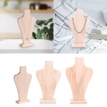 1шт деревенский ювелирный дисплей витрина магазин аксессуары для дома деревянный ожерелье дисплей стенд S