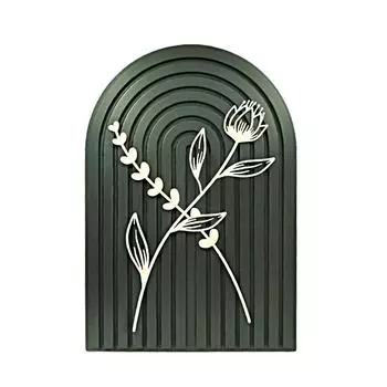 1шт деревянная арка кухонный комод украшения спальня темно-зеленый гостиная настенная полка бохо зелёный