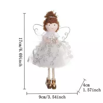 1шт деревянная бусина сетчатая юбка-решетка ангел орнамент рождественский орнамент с крыльями A