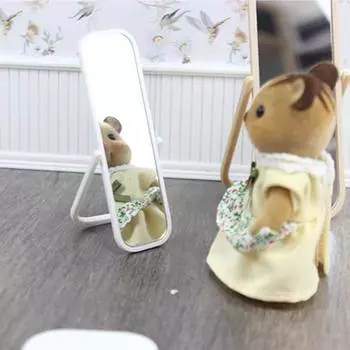 1шт Детские игрушки 1:12/1:18 кукольных миниатюрных имитаций в полный рост, зеркальная модель мебели, аксессуары для украшения кукольного дома