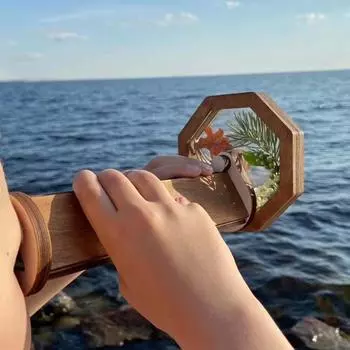 1шт детские развивающие игрушки DIY дизайн ручной работы деревянные поделки калейдоскоп детские подарки