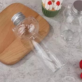 1шт домашние бутылки сока прозрачные напитки бутылка для домашних животных с герметичной крышкой бутылка для кошек 20*7.5cm