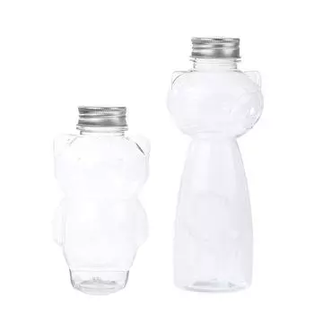 1шт домашние бутылки сока прозрачные напитки бутылка для домашних животных с герметичной крышкой бутылка для кошек 20*7.5cm