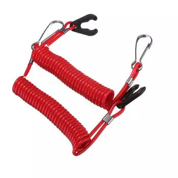 1шт двойной универсальный шнур для лодочного подвесного мотора выключатель аварийной остановки страховочный шнур