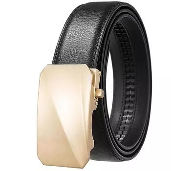 1шт двухслойный ремень повседневный деловой ремень, ремень для мужчин, ремень с автоматической пряжкой Ly36-35564-1 110cm-130cm