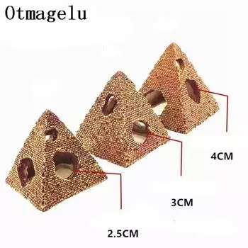 1шт египетские пирамиды каменная пещера украшение аквариум украшение террариум рептилия аквариум аксессуары