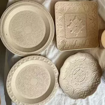 1шт фотоподставка элегантный винтажный европейский ретро поднос небьющийся ювелирный деревянный поднос центральный элемент стола